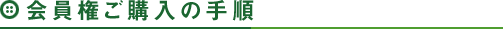 会員権ご購入の手順